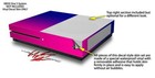 Skin Xbox One S Console Controller Smooth Fades Hot Pink Blue