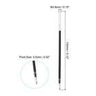 50pcs Black Rollerball Gel Ink Pens Refills Set  0 5mm Fine Point For Writing