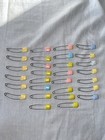 Vintage Lot Of 29 Diaper Pins Safety Pins