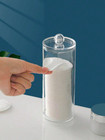 1 Pc Plastic Face Pad   Cotton Swab Holder Cosmetic Organizer For Bathroom