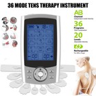 36 Modes Tens Unit Muscle Therapy Pain Relief Stimulator Machine Pulse Massager
