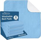 Incontinence Bed Pads Waterproof Washable Reusable Pads 34 x36  52  76  4 Pack