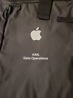 Apple Computer Logo Aiml Employee Black Roll Top Backpack Travel  Work
