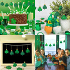 36 Pcs St  Patrick s Day Shamrock Ornaments - Green Clover Decorations