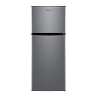 Mini Fridge W  Freezer 4 6 Cu Ft Refrigerator Two Door Compact Stainless Steel