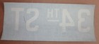 1930 s Antique Nyc New York City Subway Ind Front Destintion Roll Sign 34th St