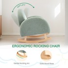 Kids Sofa Toddler Rocking Chair With Solid Wooden Frame  Children Armchair Gift