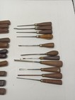 Vintage Carving Tools Lot Sj Addis Dr Barton Herring Bros  Prize Metals  Leather