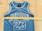 Jordan  23 Carolina Blue Basketball Jersey Youth L 12-13 Yrs Michael Jordan Euc