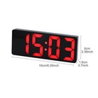 Digital Led Desk Alarm Clock Large Mirror Display Usb Snooze Temperature Mode Us