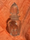 Antique Apothecary Large Clear Glass Jar Early 1900s Paneled Spice herb Bottle