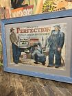 Vintage C  1920 Bartel Perfection Overalls Cardboard Sign Jackets Pants Shirts