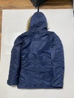 Vintage Military Parka N3b Jacket Mens Medium Blue Fur Hooded  Flight Made Usa