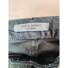 Rich   Skinny Green Snakeskin Slim Jeans Size 27 Animal Print Made In Usa