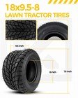 Set Of 2 Atv utv Tires Z-129 18x9 50-8 2 4ply