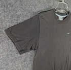 Vintage Nike Shirt Mens Medium Gray Blue Swoosh Embroidered Y2k Classic Retro