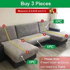 Solid Color Sofa Cover For Living Room Elastic Sofa Cover L Shaped 1 2 3 4seater