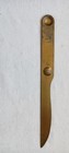 Vintage Brass Indian Head Beer Ale Letter Opener Advertising Ruler