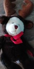Russ Berrie Broose Moose Bear 16  Plush Soft Toy Stuffed Animal Christmas