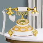Retro Telephone European Antique Style Old Fashioned Rotary Dial Phone Handset