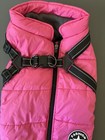 Dog Coat Waterproof Harness Jacket Raincoat Winter Coats Pet Warm Sz Small Pink