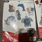 Bucilla Seashore Santa Felt Christmas Kit Narwhal Shell Seahorse Lot Of 6