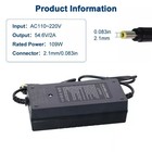 54 6v 2a 5a Smart Battery Charger For 48v Lithium Battery Electric Bicycle