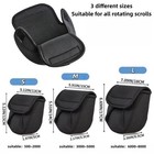 2x Neoprene Spinning Reel Cover Fishing Reel Protective Waterproof Storage Pouch
