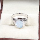 Opal Oval Cut Gemstone With 925 Sterling Silver Ring For Men s  b405  