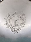 Fab George Ii Solid Silver Card Tray   Salver London 1754 By John Robinson  307g