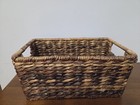 Hand Woven Lidded Seagrass Basket 12x6 5x7 5