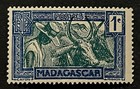 Travelstamps  1933 Madagascar Stamps Scott  147 - Hova With Zebu Oxen Mnh Og
