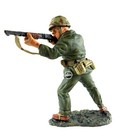 1 30 Diecast King   Country Wwii Iwo Jima Us Marine Shotgun Figure -iwj18b