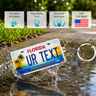 Personalized State License Plate Keychain Custom Metal Key Chain All 50 States