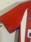 Nike 2016 Atletico Madrid Red white Dri Fit Home Soccer Jersey Size Medium Read