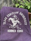 Texas Christian University Horned Frogs Vintage Wool Stadium Blanket Tcu Rare