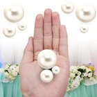 100pcs Floating Creamwhite Polished Glossy Beads Vase Fillers Floating No Hole R