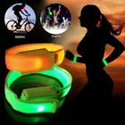 3pcs Led Slap Band Usb Rechargeable Light Up Sport Armband Night Safety Lights