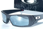 New Oakley Gascan Steel Grey Hi Res Polarized Galaxy Chrome Mirror Sunglass 9014