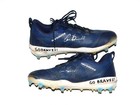 Cade Bunnell 2025 Columbus Clingstones Game Worn New Balance Cleats   Braves