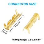 400 2000x Car Brass Copper 0 5-1 5mm   Crimp Electrical Connectors Wire Terminals