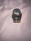 Nicholas Girsh Pewter Us Mailbox Thimble With Hinged Door And Red Flag