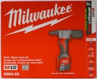 New Milwaukee M12 2550-22 Cordless Rivet Tool Kit W   2  Batteries  Charger  Bag