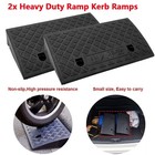 2x Heavy Duty Ramp Kerb Ramps Driveway Car Vehicle Threshold Ramp Curb Tool Us