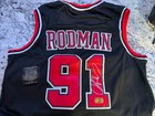 Dennis Rodman Signed Chicago Red Basketball Jersey M n Swingman With Coa