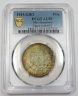 1915-gro Pcgs Au53 Toned Taxco Guerrero Mexico Peso 1p Coin Item  33657a