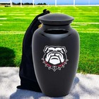 Black Memorial Urn University Of Georgia Adult Cremation Funeral Ashes Keepsake