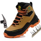Men s Safety Steel Cap Toe Boots Work Boots Industrial Anti-slip Work Boots Slip