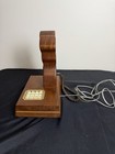 Rare 1980 Teleconcepts Adam   Eve Art Wooden Mcm Telephone Push Button Dial
