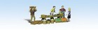 Woodland Scenics A1896 Ho Farmers Market Set   set Of 14 